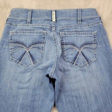 Ariat Real Jeans Womens 29XL Blue Bootcut Raw Hem Tennessee Allessandra 10040796