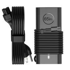 65W Type C Laptop Charger for Dell Latitude, XPS, Inspiron  Chromebook Devices