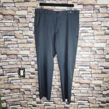 Haggar Cool 18 Pro Pants Mens 36X30 Gray Lightweight