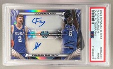 Cooper Flagg Khaman Maluach 2024 Bowman University Best Dual RC Auto PSA 9