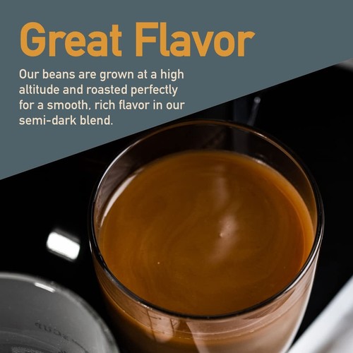 Café molido espresso orgánico Healthy Bean - Café molido USDA tostado oscuro -... - Imagen 8 de 9