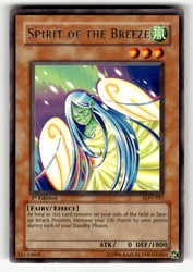 Spirit of the Breeze LON-037 Labyrinth of Nightmare 1st Edition Rare Yu-Gi-Oh