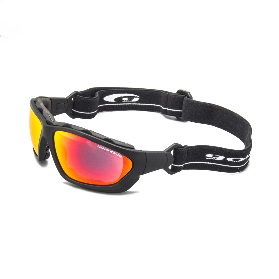 Goggle Sportbrille mit BÜGEL / BAND Wechselsystem Windschutz Kite Surf - Bild 2 von 3
