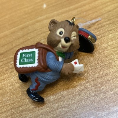 Hallmark Keepsake 1994 Extra Special Delivery Mailman Bear Christmas Ornament