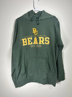 Baylor University Bears Est. 1845 Men's Green Hoodie Sweatshirt -Size Medium NWT
