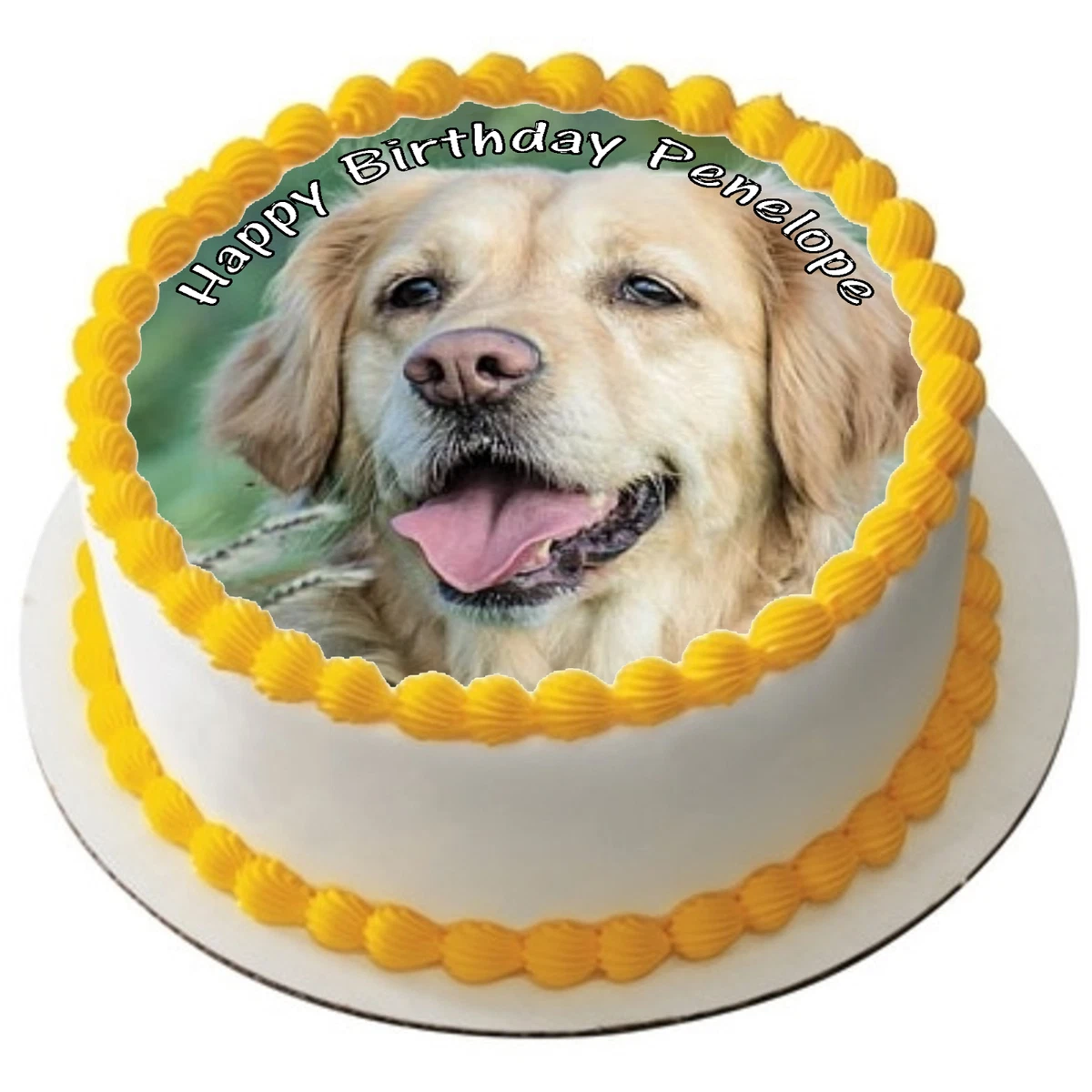 Golden retriever clearance cake