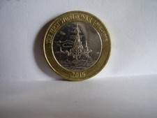 £2.00 COIN 2 POUNDS FIRST WORLD WAR NAVY SHIP 2015 LEGAL TENDER QUEEN