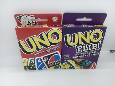 UNO FLIP UNO CUSTOMIZABLE WILD CARDS CARD GAME LOT | eBay