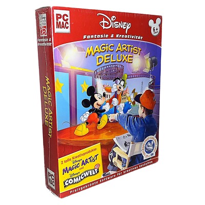 Disney Magic Artist Deluxe PC Spiel Neu Sealed Big Box Animation Anfänger