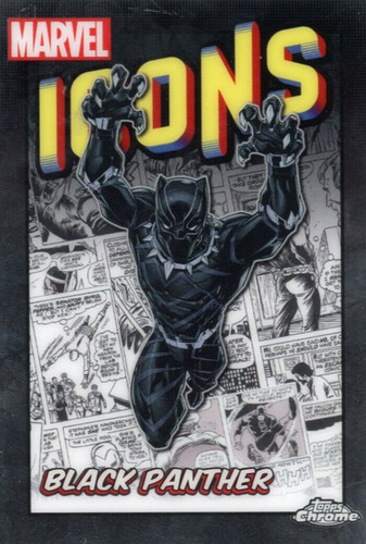 Black Panther [Black Wave] #MI-2 Marvel 2024 Topps Chrome Icons card