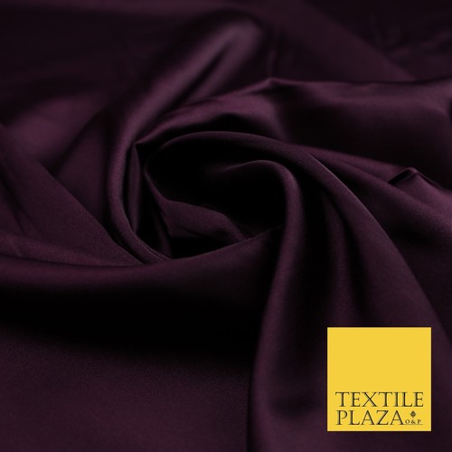 100 COLOURS - Fine Silky Smooth Liquid Sateen Satin Dress Fabric Drape Lining - Picture 115 of 207