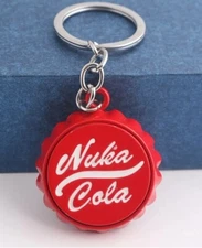 Fallout Nuka Cola Bottle Cap Bottle Opener Key Chain Collectible New Vegas