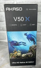 New AKASO V50X Action Camera Ultra HD Native 4K Edition Touch Screen