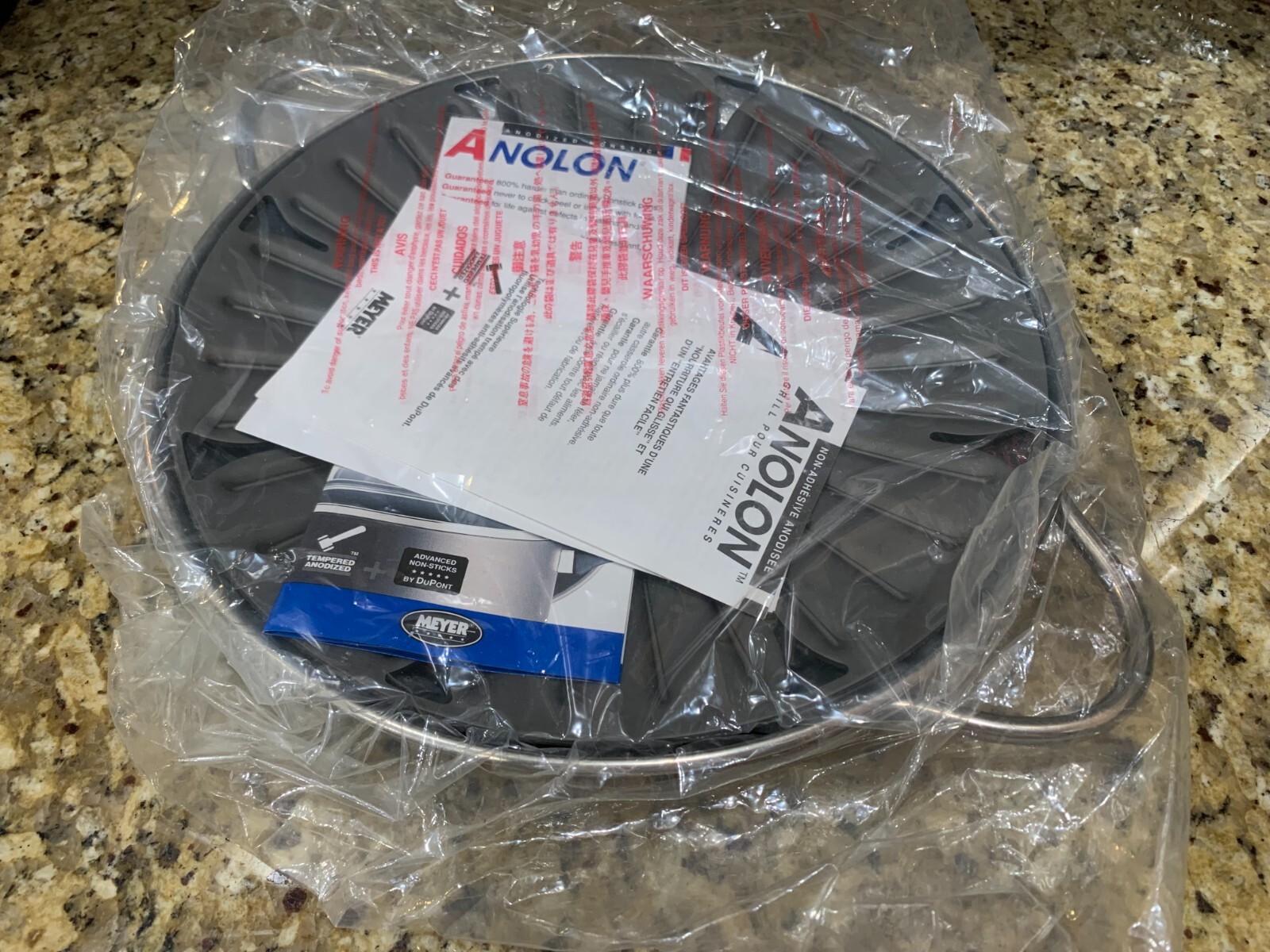 12 inch Anolon Hard Anodized Nonstick Stove Top Grill Griddle Pan