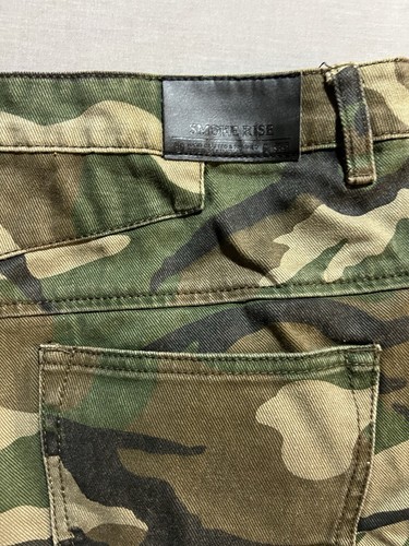 Smoke Rise Skinny Shorts Mens 38 Camo Camouflage Utility Lounge Military - Picture 5 of 10