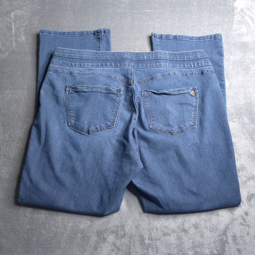 Democracy Womens "Ab"solution Bootcut Jeans 18W Pull On Medium Wash Mid Rise - Picture 2 of 8