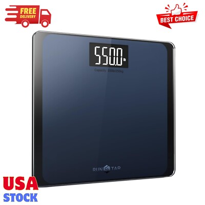 550Lb Bathroom Digital Scale for Body Weight with Ultra-Wide Platform and Large