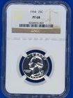 1964 25C NGC PF 68 Washington
