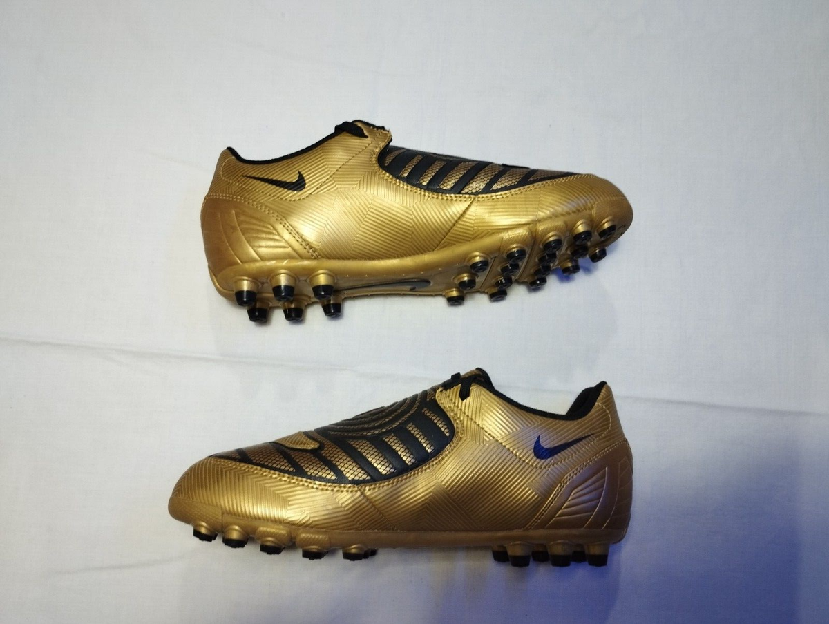 靴 NIKET90MULESPKHAKIUNIVERSITY GOLD-FUSION Nike Total 90 Shoot II Multiground gold soccer boots football