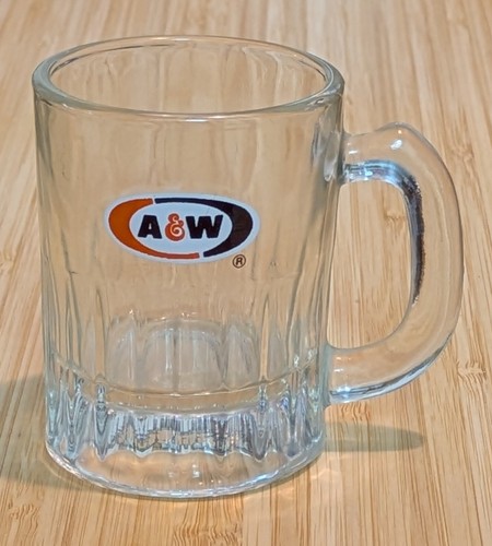 Vintage A&W Root Beer Drive In Baby Miniature Mug 3.5 inch Collectible