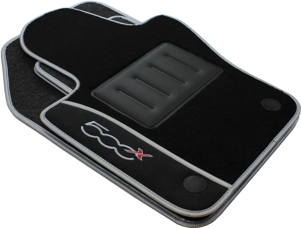 Tapis Moquette avec Broderie Fiat 500X Partir - Photo 2/4