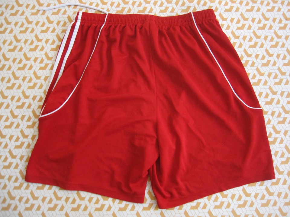 Short Adidas Football année 2012 Rouge Polyester 90'S vintage Homme - XL - Photo 2/4