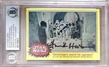 1977 TOPPS STAR WARS FRANK HENSON STORMTROOPER AUTOGRAPH BAS BGS SIGNED BECKETT