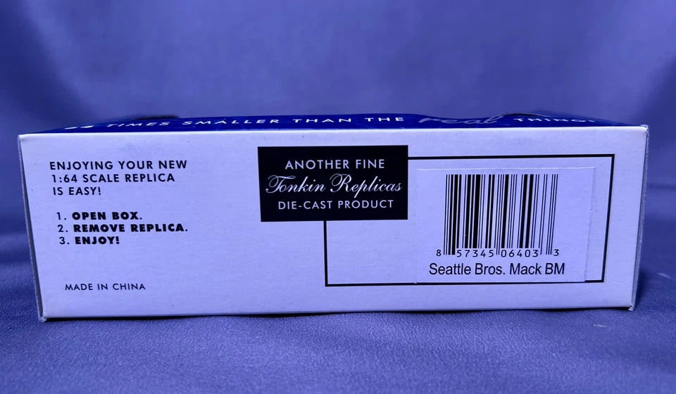 Tonkin Replicas Seattle Bros. Mack BM Diecast Truck 1:64 AHL Brand Age 8+ New - Image 3 of 4