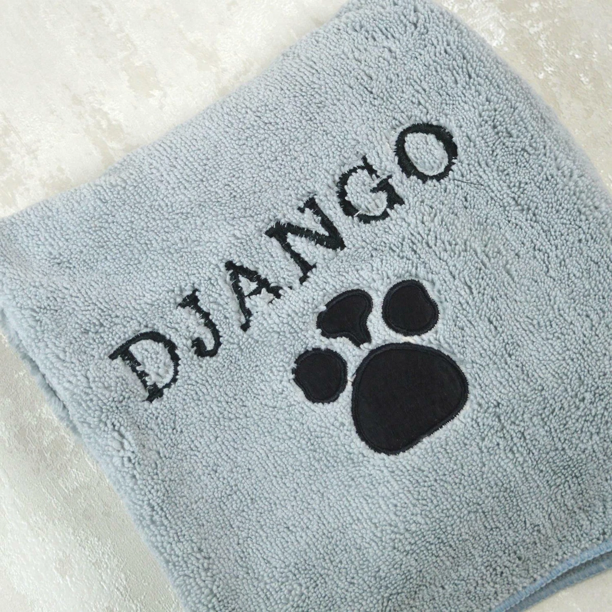 Personalised microfibre top dog towel