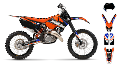 MXP Full Dirt Bike Graphic Kit Compatible With KTM EXC/EXC-F 125 250 300 450 525 2004 Models