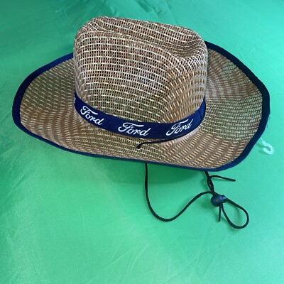 Unisex WESTERN FORD COWBOY RODEO HAT SUMMER Wicker COWBOY STYLE