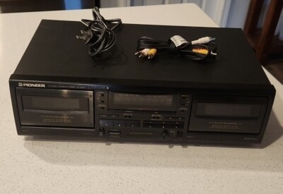 Pioneer CT-W205R Stereo Dual Double Cassette Deck Player w/Auto