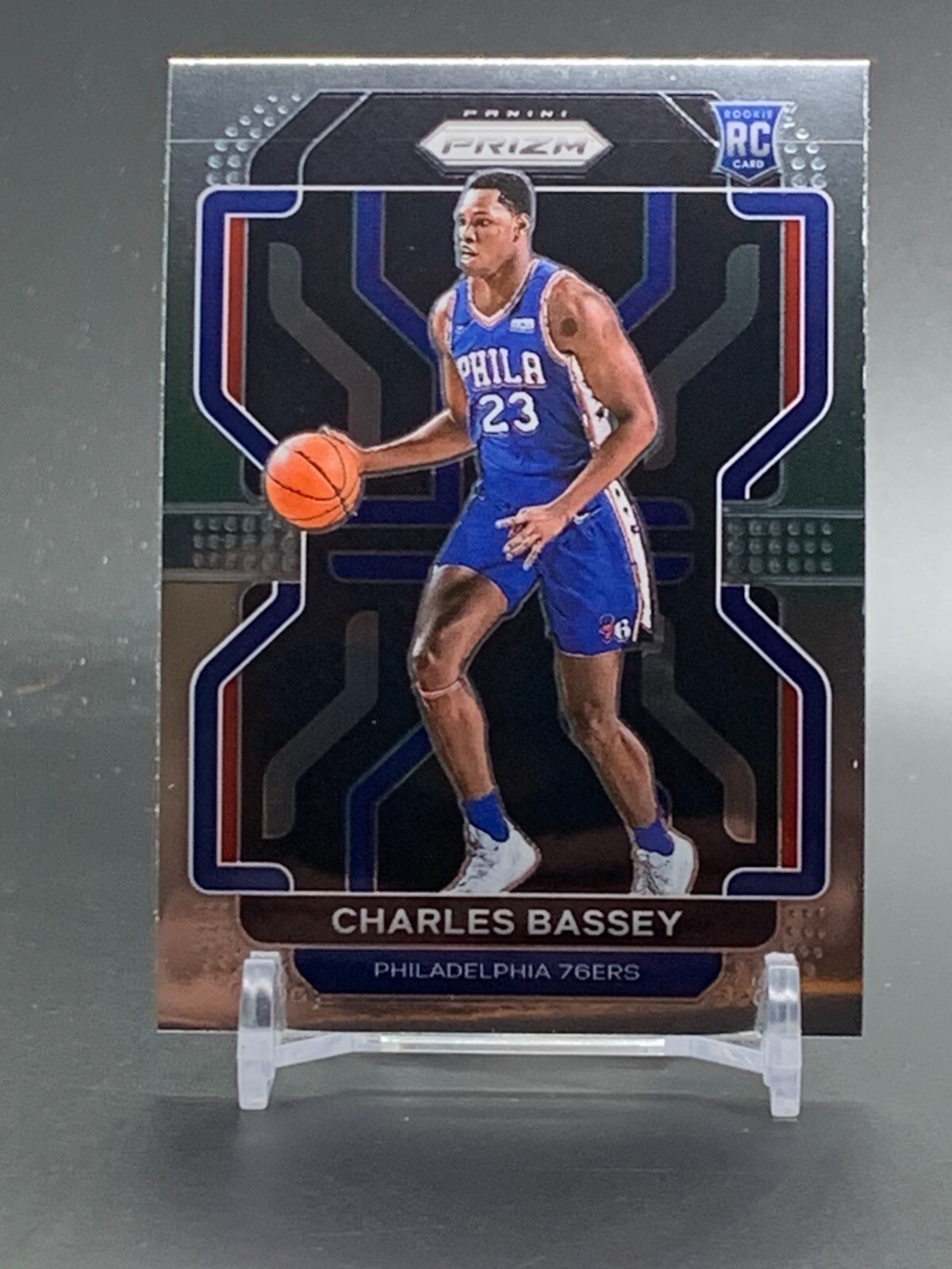 2021-22 Panini Prizm Rookie #304 CHARLES BASSEY Philadelphia 76ers RC