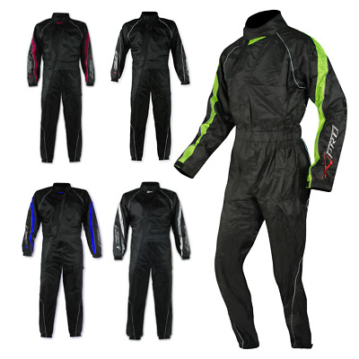 Tuta 100% Impermeabile Completo Anti Pioggia Moto Scooter Antiacqua Unisex  | eBay