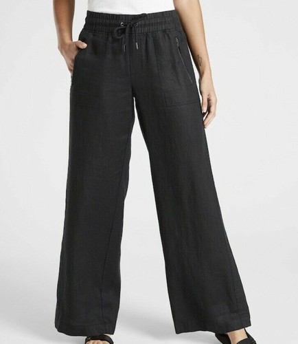 ATHLETA Cabo Linen Wide Leg Pant Sz 4 