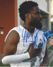 JOHN DAVID WASHINGTON SIGNED AUTHENTIC 'BALLERS' 8X10 PHOTO B w/COA ACTOR PROOF