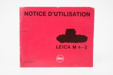User Manual for Leica M4-2. In French 