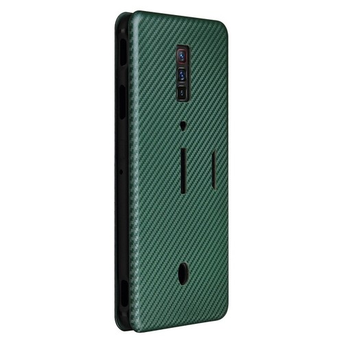 Textura de Fibra de Carbono Magnética Horizontal Abatible TPU + Estuche de Cuero para Red Magic - Imagen 4 de 17