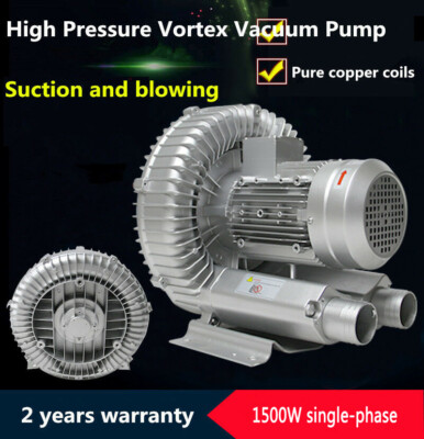 #ad #ad 1500W Industrial High Pressure Vortex Vacuum Pump Dry Air Blower 1 phase 220V $399.00
