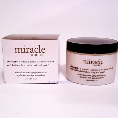 PHILOSOPHY MIRACLE WORKER MOISTURIZER  8 OZ! JUMBO SIZE!   *ORIGINAL*