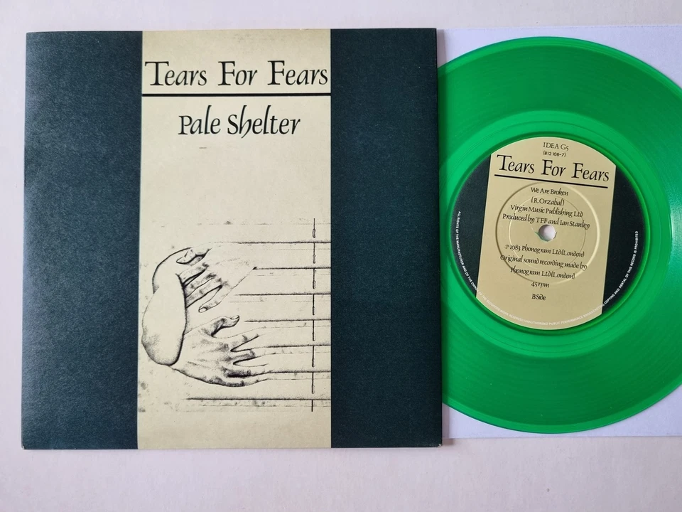 Tears For Fears - Pale shelter 7'' Vinyl UK LIMITED GREEN VINYL - Photo 1/4