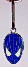 Spiderman Blue Head Cartoon Movie Zipper Pull Book Bag Purse Dangle Charm