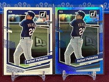 2023 Donruss Baseball Rafael Palmeiro Holo Carolina Blue Parallel + Base