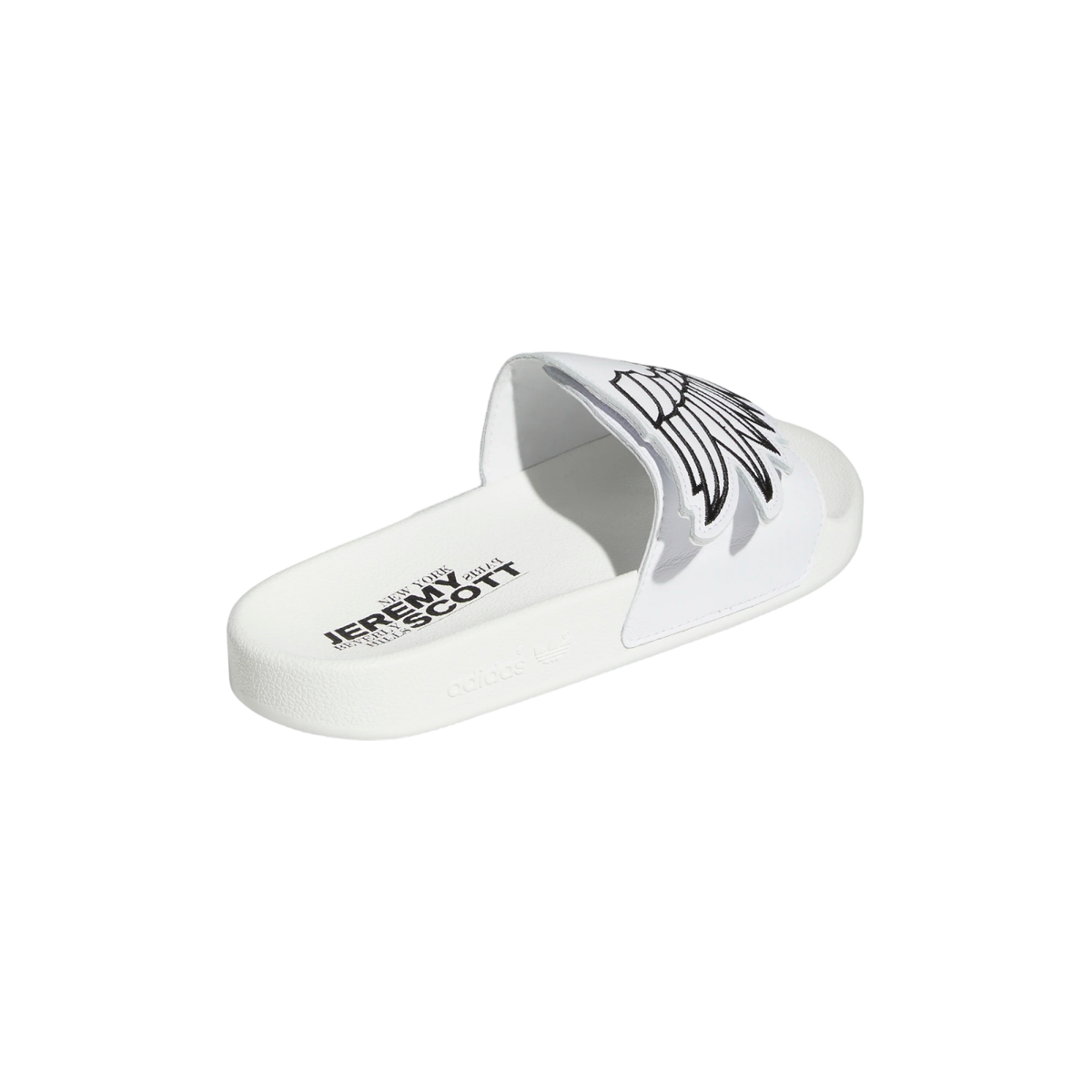 Men's Adidas Originals X Jeremy Scott White Leather Adilette
