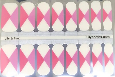 Lily And Fox Nail Polish Strips 16ct. Meet Me In The Middle   Description Below