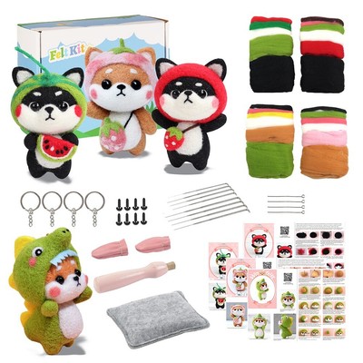 Kreatives Geschenk Fasern Wollfilz Set Puppenserie Handarbeit hochwertig