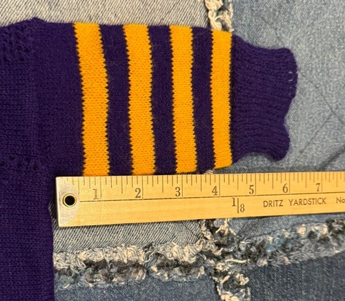 Vintage Knit Cardigan Washington Huskies Football Sweater USA Kids Baby Toddler - Picture 7 of 11
