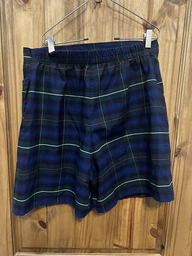 Becky Thatcher Shorts Girl’s Blue Green Red Plaid School Uniform Size 14 1/2 - Picture 2 of 4