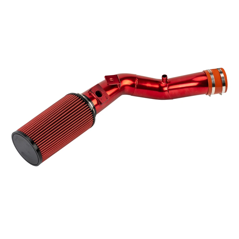 Kit de admisión de aire frío rojo para 03-2007 Ford F250 F350 F450 F550 57-2546-1 6,0 L Foto 4 de 4