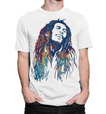 Bob Marley Cotton White Short Sleeve T-shirt